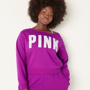 VS PINK cropped sweatshirt